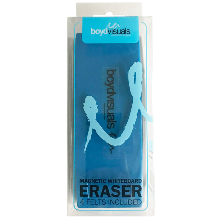 Magnetic Whiteboard Eraser (Includes 4 Felt Refills)