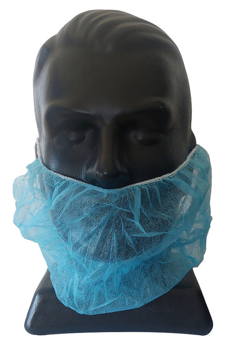 Selfgard 2372B Beard Covers Double Loop Blue 1000/ctn