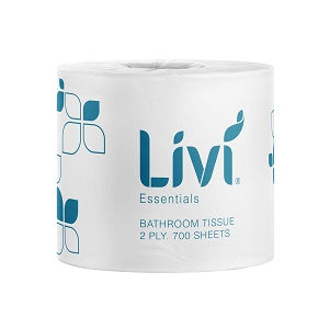 Livi Essentials Bathroom Tissue 2 ply 700 sheets/roll 48 rolls/ctn 24 cartons/pallet