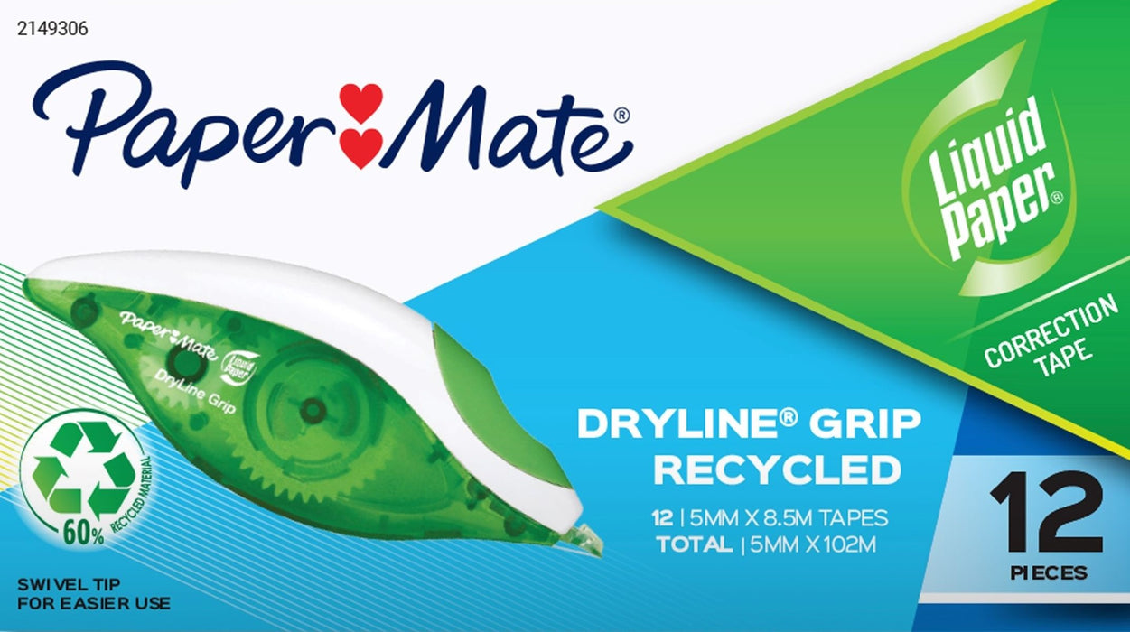 Liquid Paper Dryline Recycled Correction Tape 5mm x 8.5m 871
