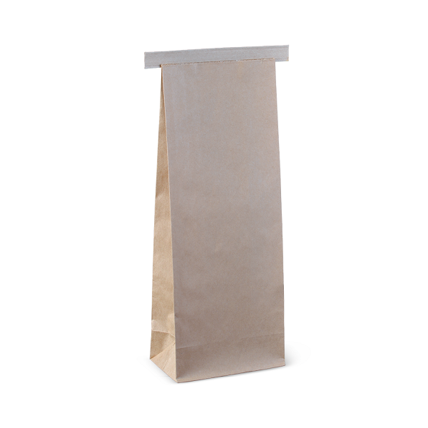Detpak Retail Tin-Tie Bags 250g 235x88x47mm Brown 500/ctn