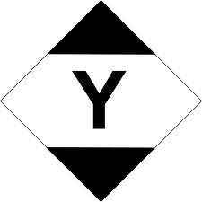 Paper DG Labels "Limited Quantities Y" Air Freight 50x50mm 500/roll