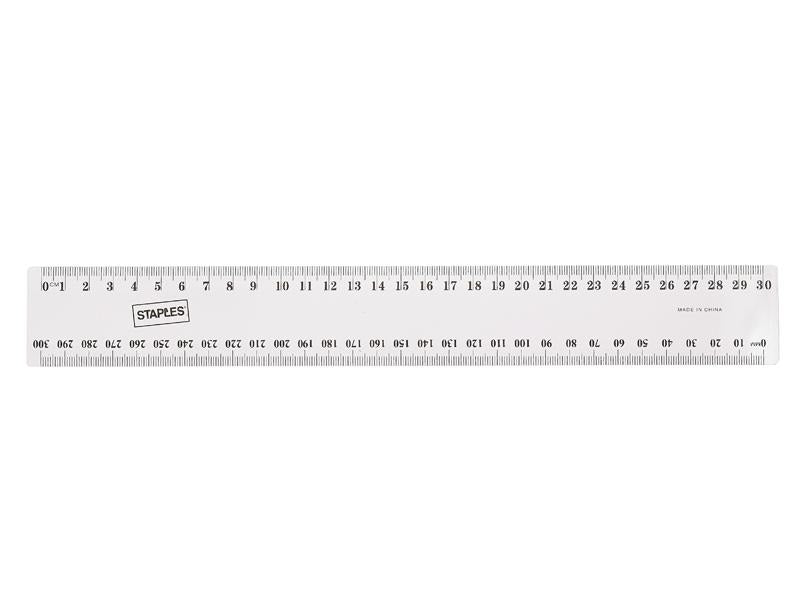 Plastic Ruler 30cm Clear