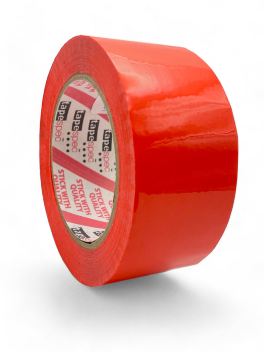 Tape Spec FPAC1 Polyprop Packaging Tape 48x100m Red 36/ctn 75 ctns/plt