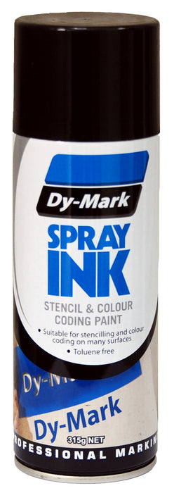 Dy-Mark Spray Ink 315g Black 12/ctn