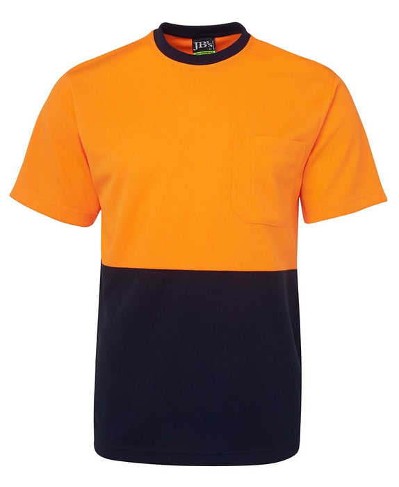 JBS 6HVT Hi-Viz Traditional T-Shirt Large Orange/Navy