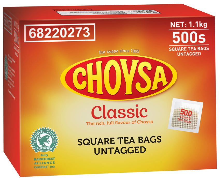 Choysa Square Tea Bags 500s 1x1.1kg