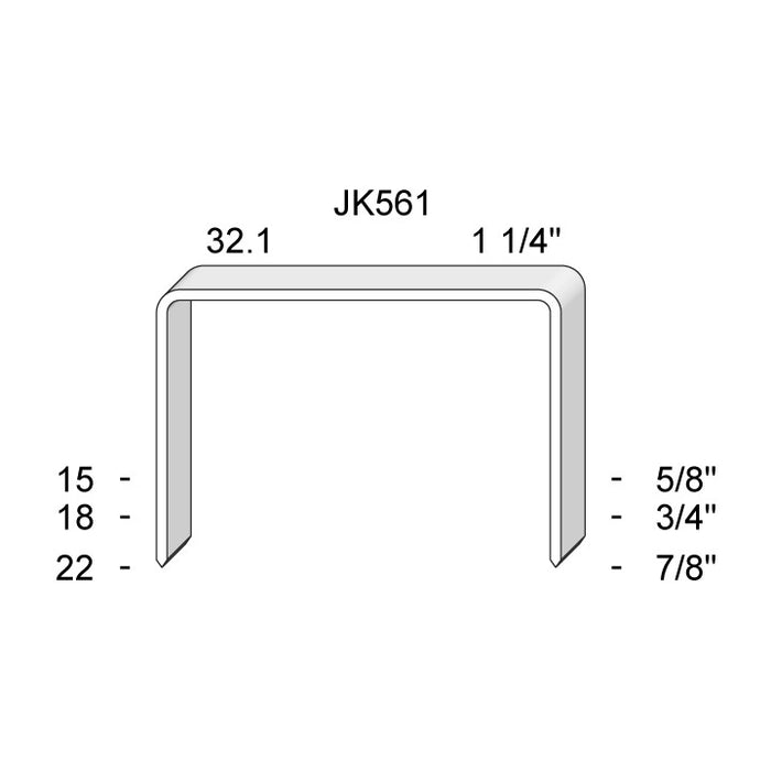 Carton Staples JK561-18mm