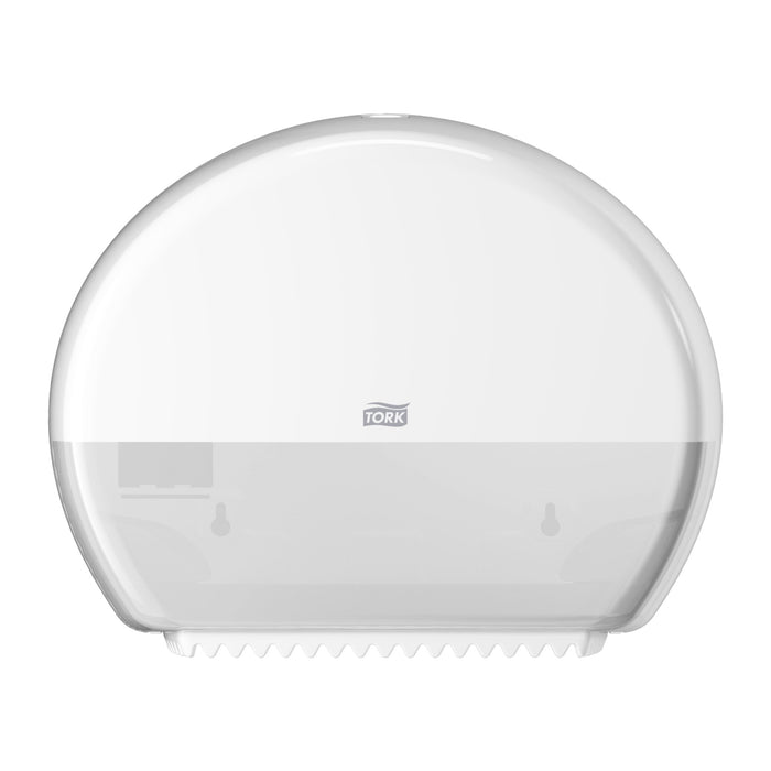 Tork 555000 Mini Jumbo Toilet Roll Dispenser Single White (Takes: 480120280)