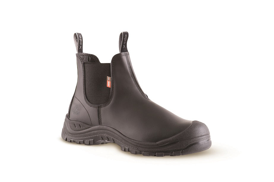 Apex Marsden Slip On Safety Boots Size 10 UK Black