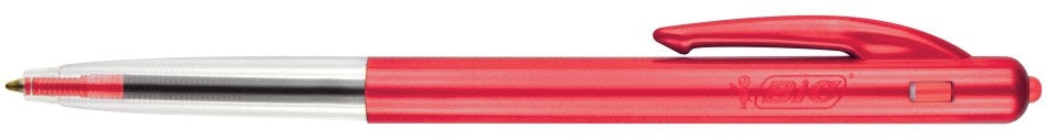 Bic Clic Ballpoint Pen Medium Red 10/pkt