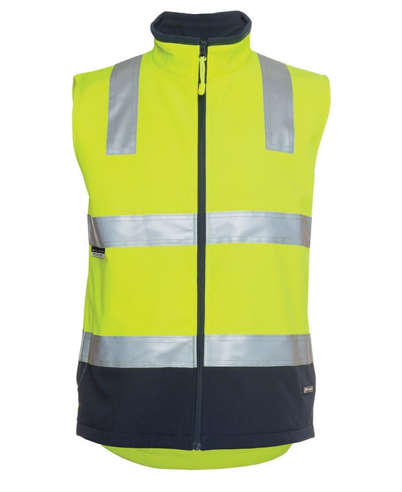 JBS 6D4LK Hi-Viz Soft Shell Layer Vest XL Lime/Navy