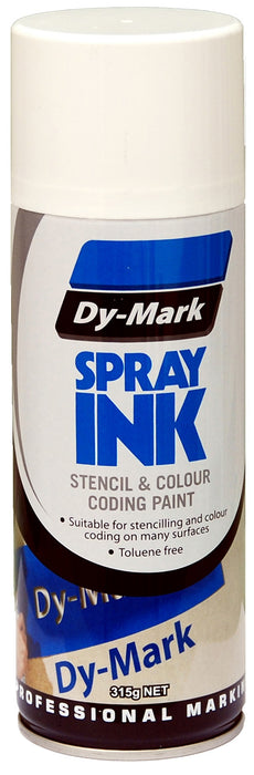 Dy-Mark Spray Ink 315g White 12/ctn