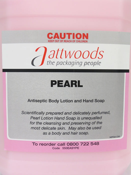 Attwoods Pearl Hand Lotion Soap 5 Litre 4/ctn (NZFSA C56 Approved)