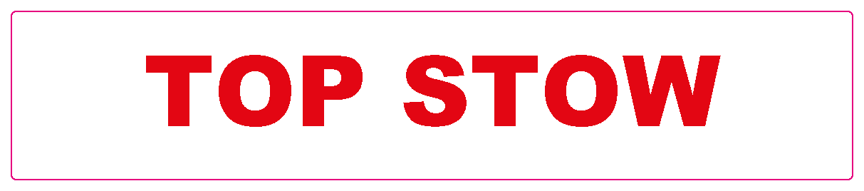 Dispenser Shipping Labels "Top Stow" 30x150mm Red On White 250/pkt