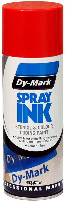 Dy-Mark Spray Ink 315g Red 12/ctn