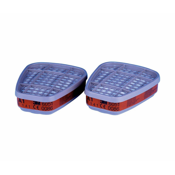 3M 6051 Organic Vapour Cartridge (Fits: 3156200, 3156300) 1 pair/pkt