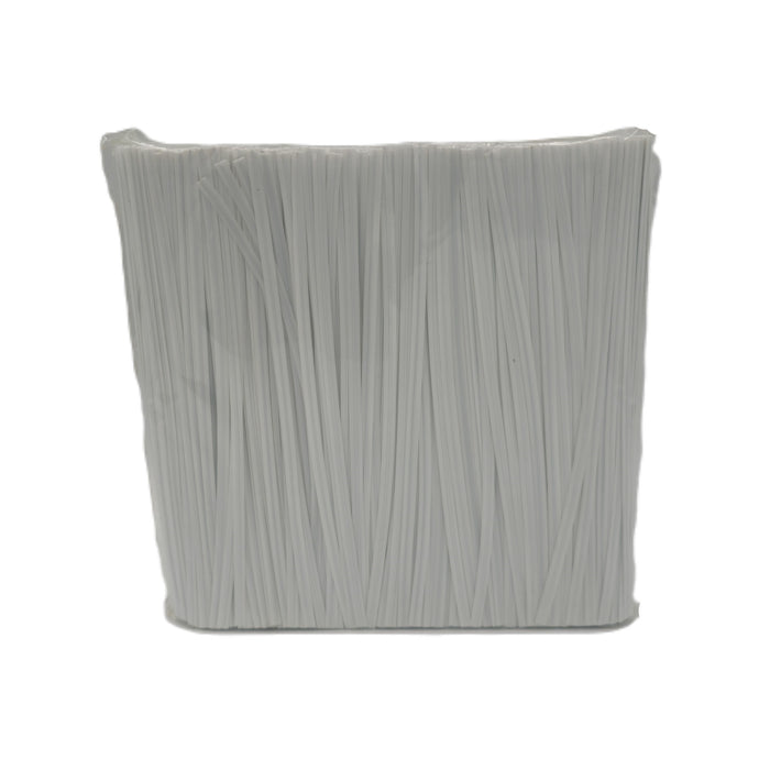 Plastic Twist Ties 150mm White 2000/pkt