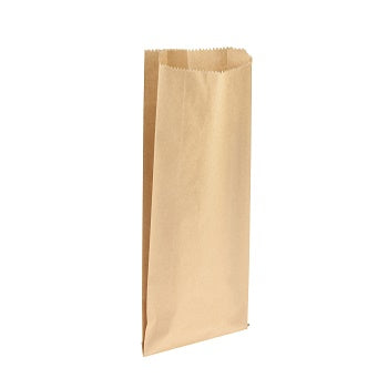 No.2 Paper Bottle Bags Double 165x75x400mm Brown 500/pkt