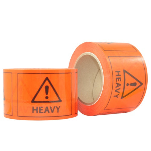 Ripa Label - Heavy 72x100mm Black On Fluoro Orange 660/roll  24/ctn