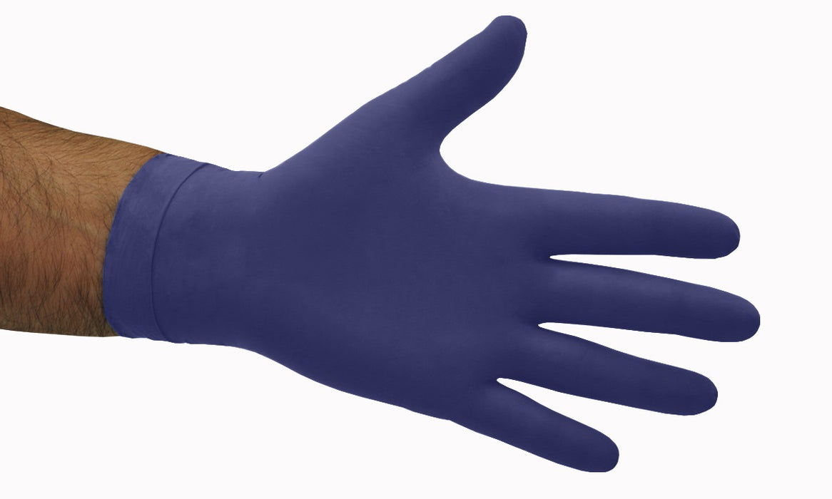 Selfgard 328M High Risk Latex Gloves Powder Free Blue Medium Blue 50/pkt 10 pkts/ctn