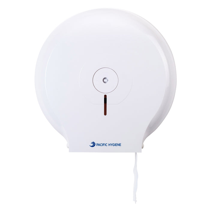 Pacific D32 Jumbo Toilet Roll Dispenser Single White (Takes: 580CJ1, 580CJ2, 580GJ1, 580GJ2)