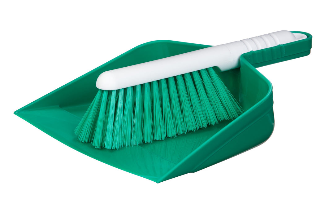 Hygiene Brush & Pan Set Green (HACCP Compatible)