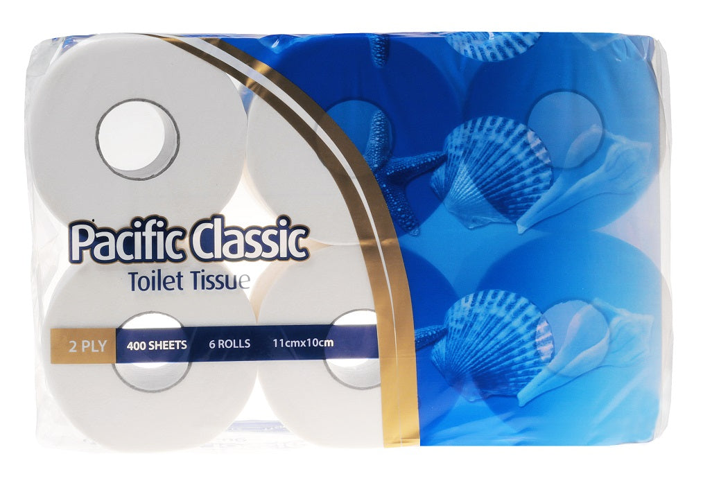 Pacific C2-200 Classic Toilet Rolls 2ply 200 sheets/roll 48/ctn (Dispenser: 580D31)