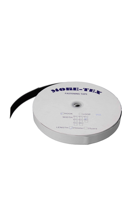 Loop Roll 25mmx25m Adhesive Backed Black