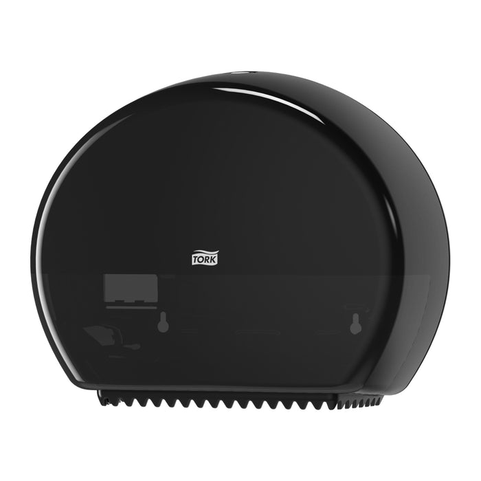 Tork 555008 Mini Jumbo Toilet Roll Dispenser Single Black
