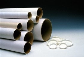 Cardboard Tube 450mm x 50mm x 2mm White