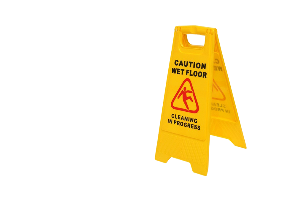 "Caution" Wet Floor Sign A Frame