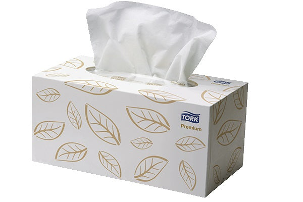 Tork 2170303 Premium Facial Tissues 2ply 224/pkt 24 pkts/ctn