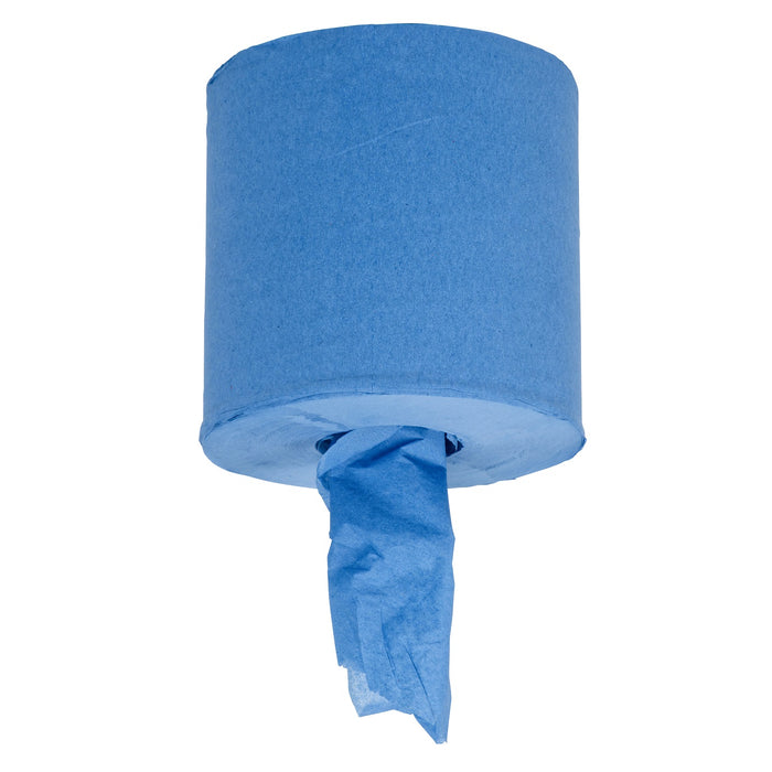 Pacific 2122 Sorb-X Deluxe Recycled Wiper Centrefeed Roll 22cmx180m 2ply Blue 6/ctn (Dispenser: 580D-52)