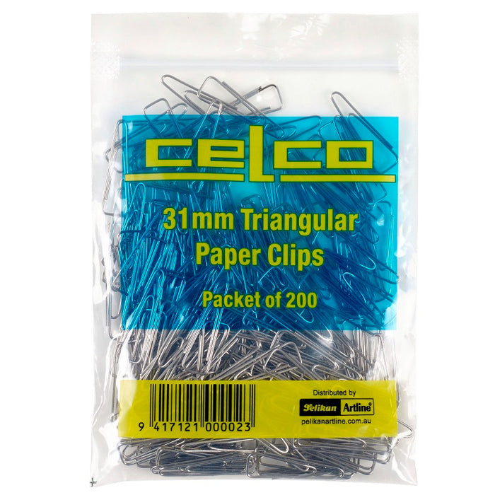 Paper Clip Triangular 31mm 200/pkt