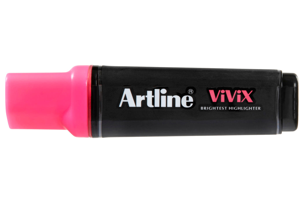Artline Vivix Highlighter Marker Pink 10/pkt