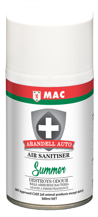 Arandell Auto Air Sanitiser Refill 300ml 12/ctn (Mountain,Summer Or Spring Breeze) (Dispenser: 550AUTOD)