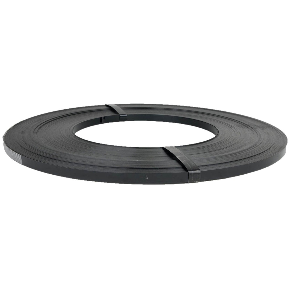 H/T Steel Strapping Ribbon Wound 31.75x0.8mm Black 52kg/rl Breaking St ...