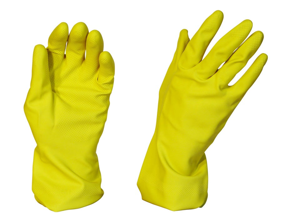Selfgard 3900 S/lined Household Rubber Gloves Large Yellow 144 pairs/ctn