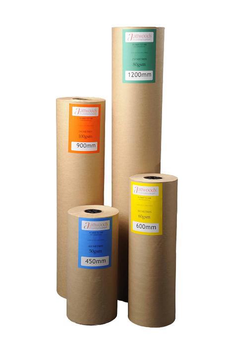 Auto Kraft Counter Roll 900x60gsm 300m Roll Brown 25/pallet