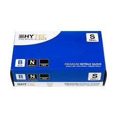 Hytec BNPFS Nitrile Gloves Powder Free Small Blue 100/pkt 10 pkts/ctn