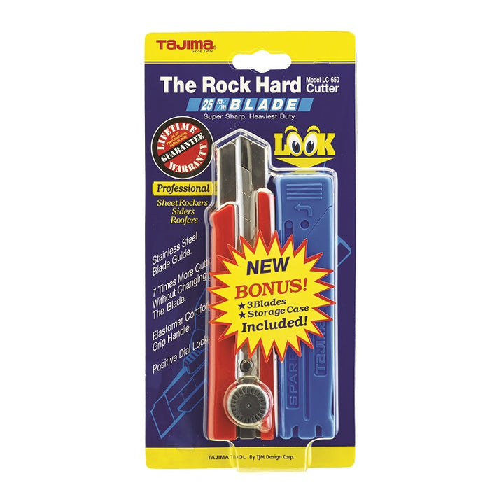 Tajima LC-650C Heavy Duty Screw-Lock Snap-Off Knife Extra Large 25mm (Takes: 565LCB65) 18/box