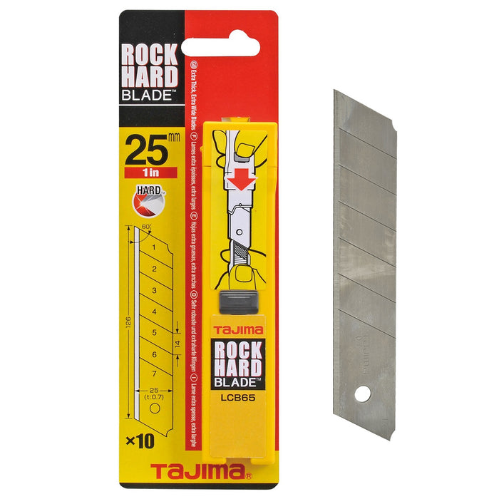 Tajima LCB-65 Heavy Duty Snap-Off Blades Extra Large 25mm 10/pkt