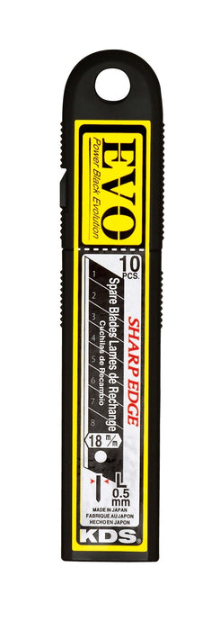 KDS GB-10BH Power Black Snap-Off Blades Large 18mm 10/pkt
