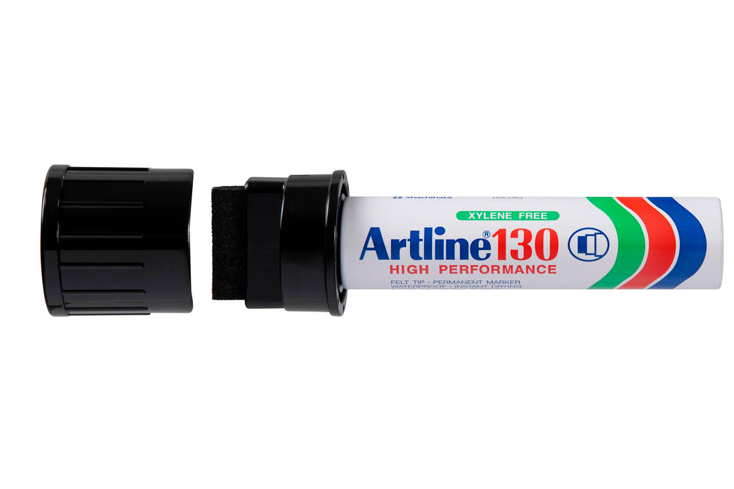 Artline 130 Chisel Tip Marker Black Broad Nib 30mm 6/pkt