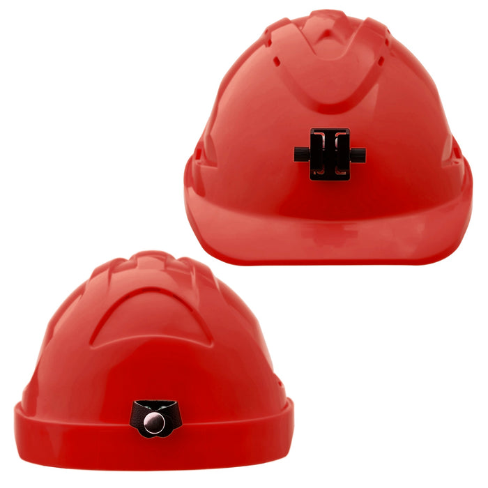 ProChoice V9 Vented Hard Hat with Ratchet Harness Red