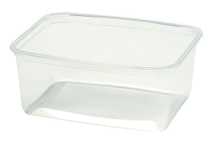 Huhtamaki 13037 Plastic Rectangular Tray 1200ml Translucent 280/ctn