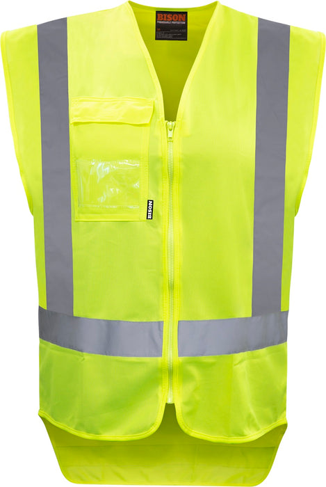 Hi-Viz Safety Vest With Pocket Day/Night 3XL Yellow