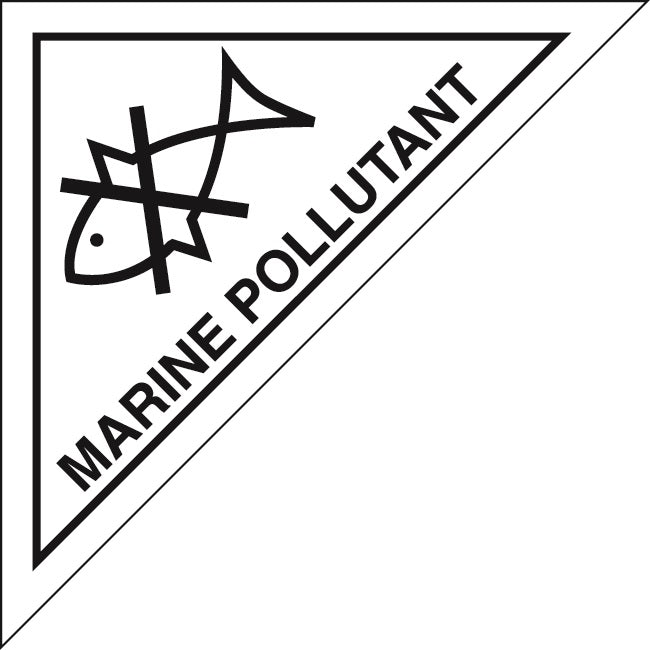 Paper DG Labels "Marine Pollutant" 100x100mm Black On White 500/roll