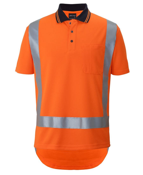 JBs 6DTSP Hi Vis (D+N) Non-Cuff TTMC-W Traditional Polo Orange Size: Medium